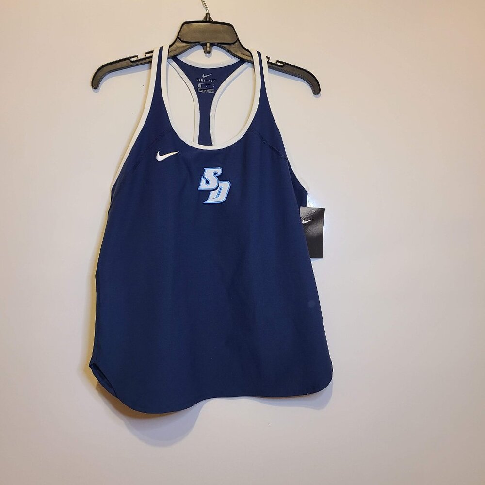 NIKE  DRI-FIT USD University of San Diego TENNIS TANK - L